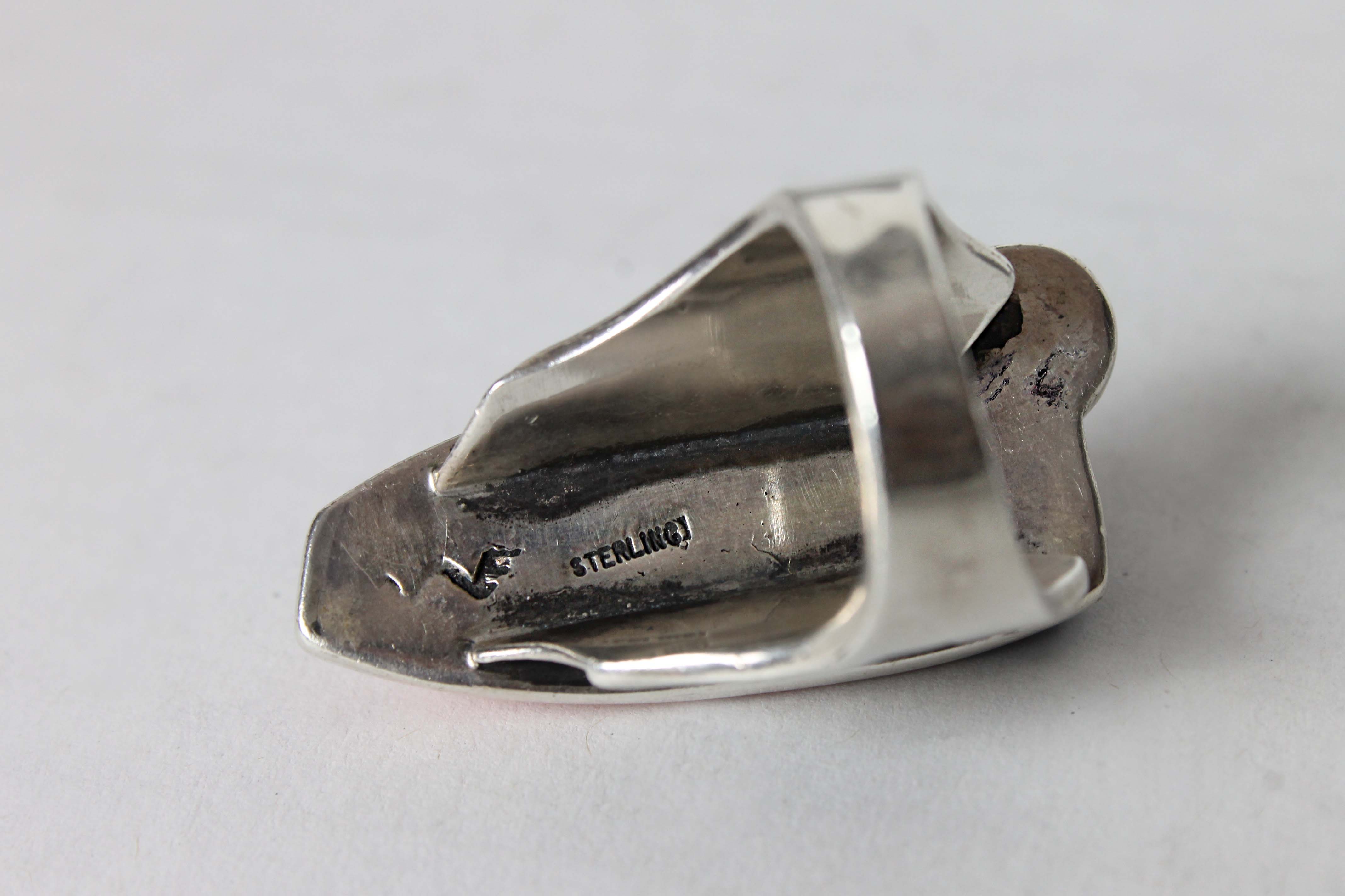 Unique Navajo Sterling Silver Bracelet and Ring