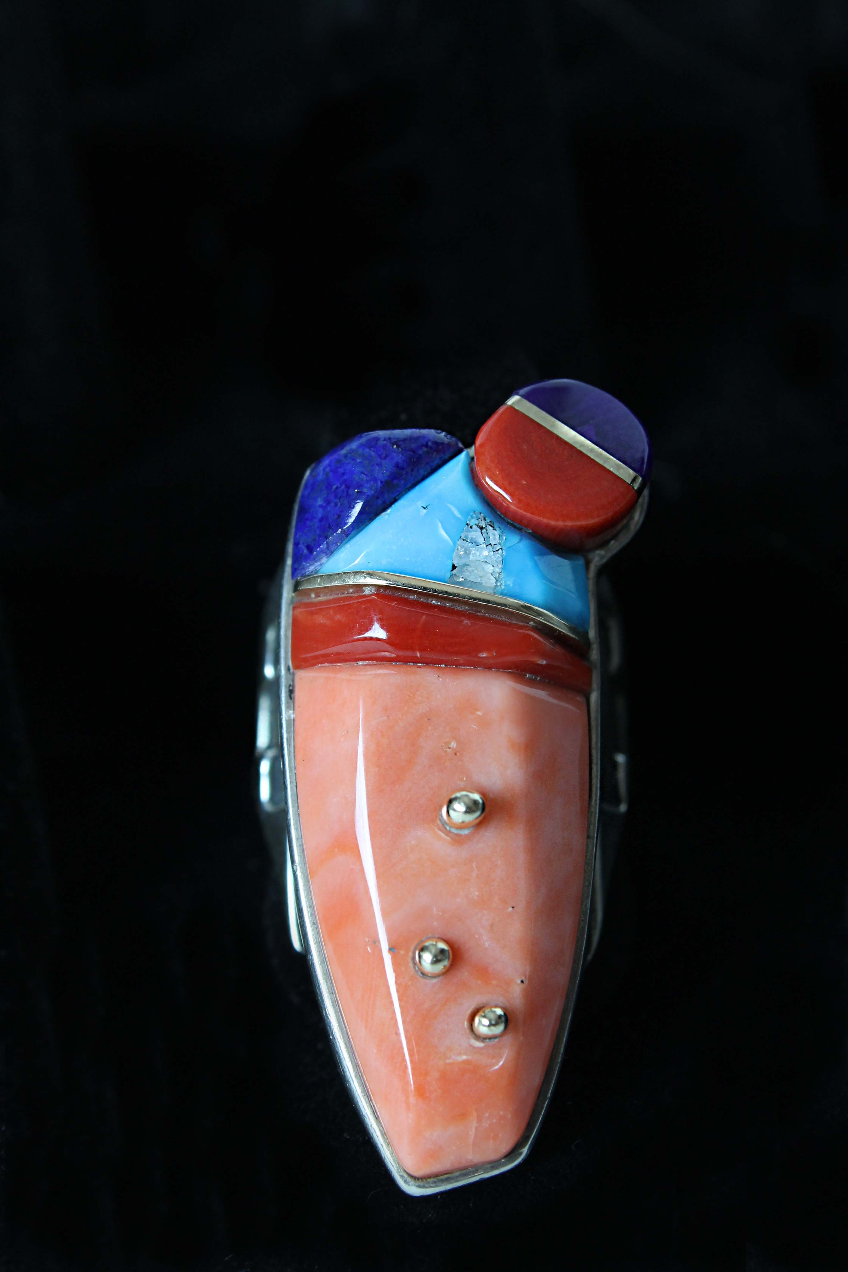 Unique Navajo Sterling Silver Bracelet and Ring