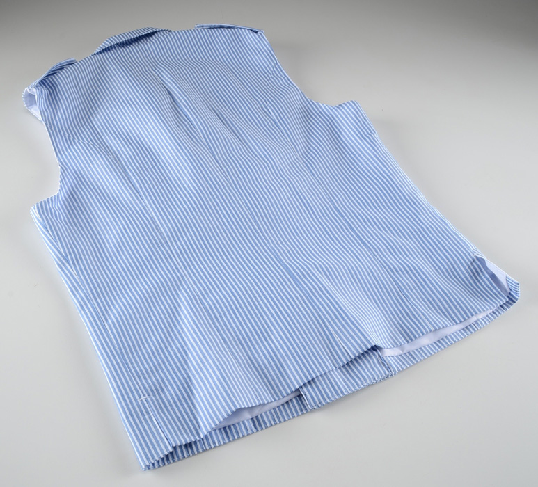 Authentic Blue Striped Disney Cast Member Hotel Services Vest