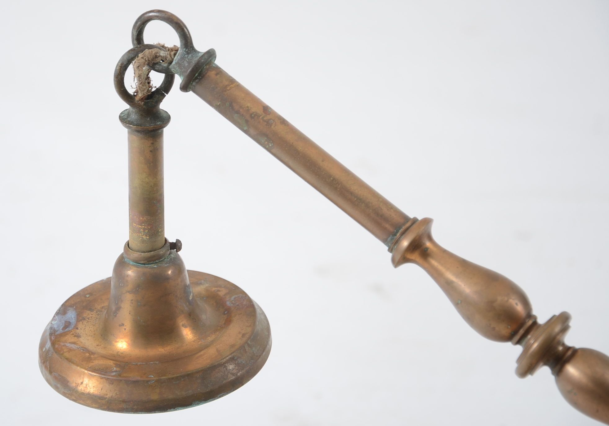 Circa 1920s Bronze Pendant Ceiling Light