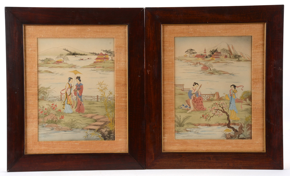 Pair of Enila Lowe Chinese Prints