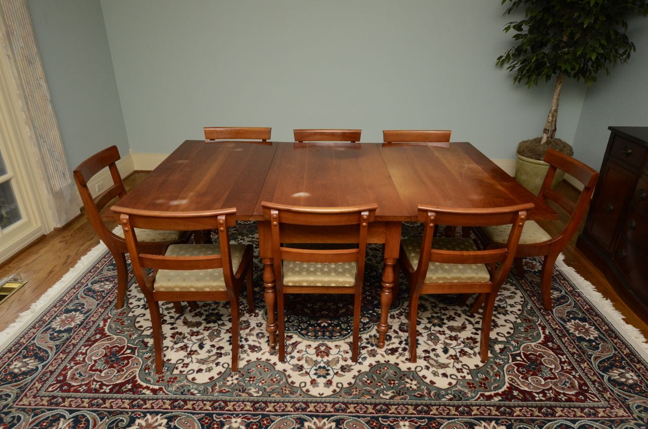 Vintage Cherry Drop-Leaf Dining Table and Chairs