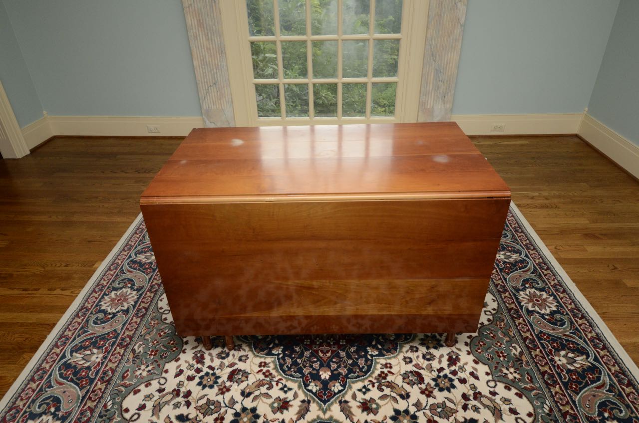 Vintage Cherry Drop-Leaf Dining Table and Chairs