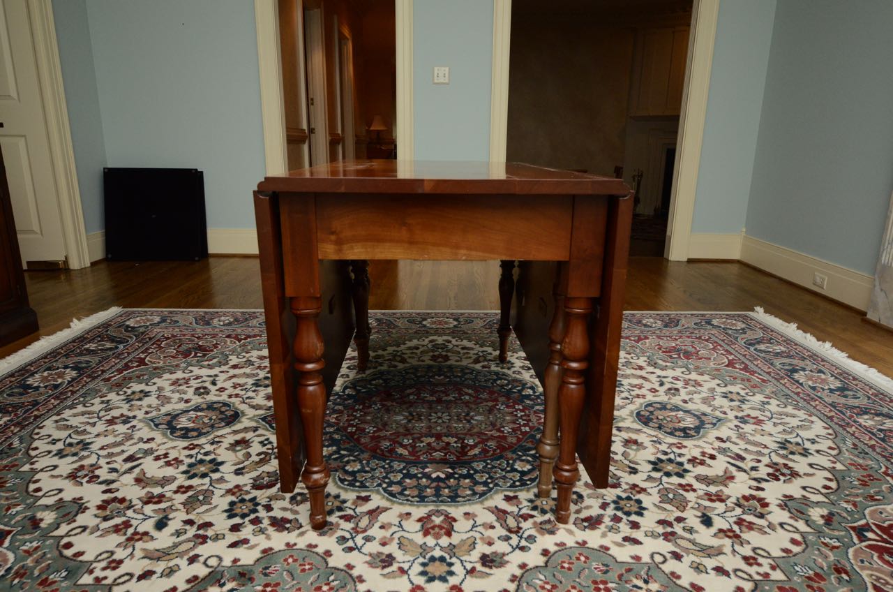 Vintage Cherry Drop-Leaf Dining Table and Chairs
