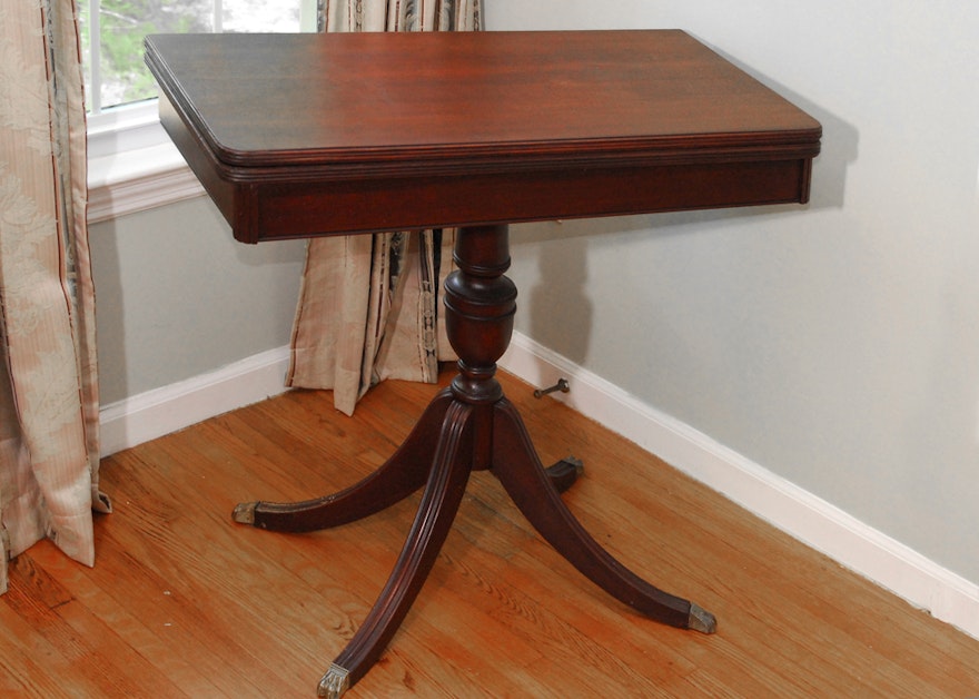 Duncan Phyfe Style Gaming Table