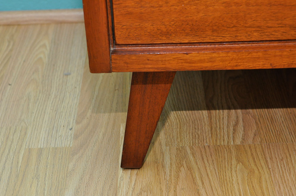 Mengel Louisville Mid Century Modern Low Dresser with Mirror