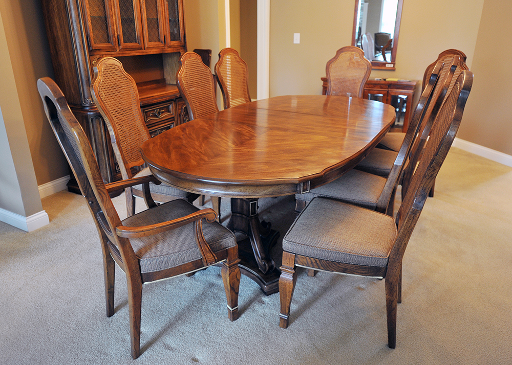Walnut Stained Dining Table