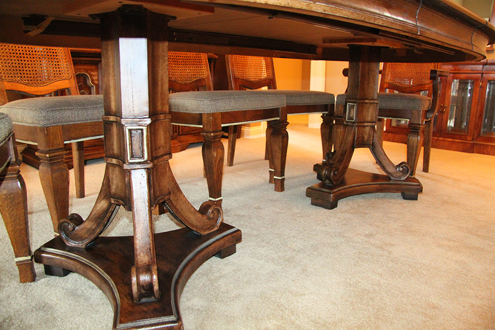 Walnut Stained Dining Table