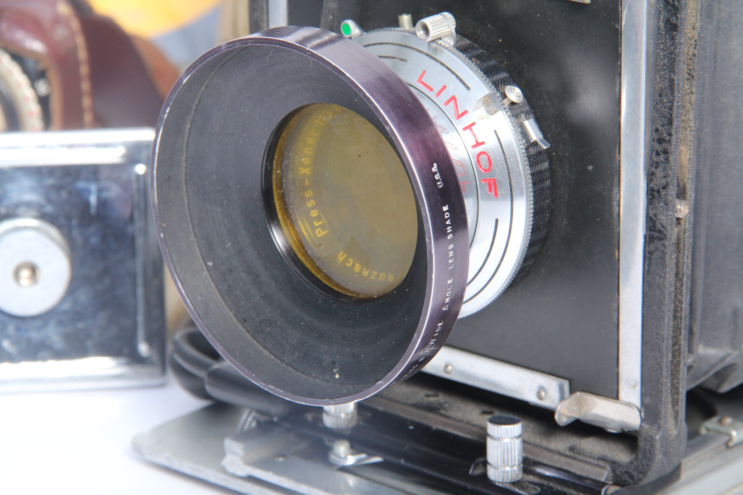 Circa 1940s Burke James Press Camera and Accessories