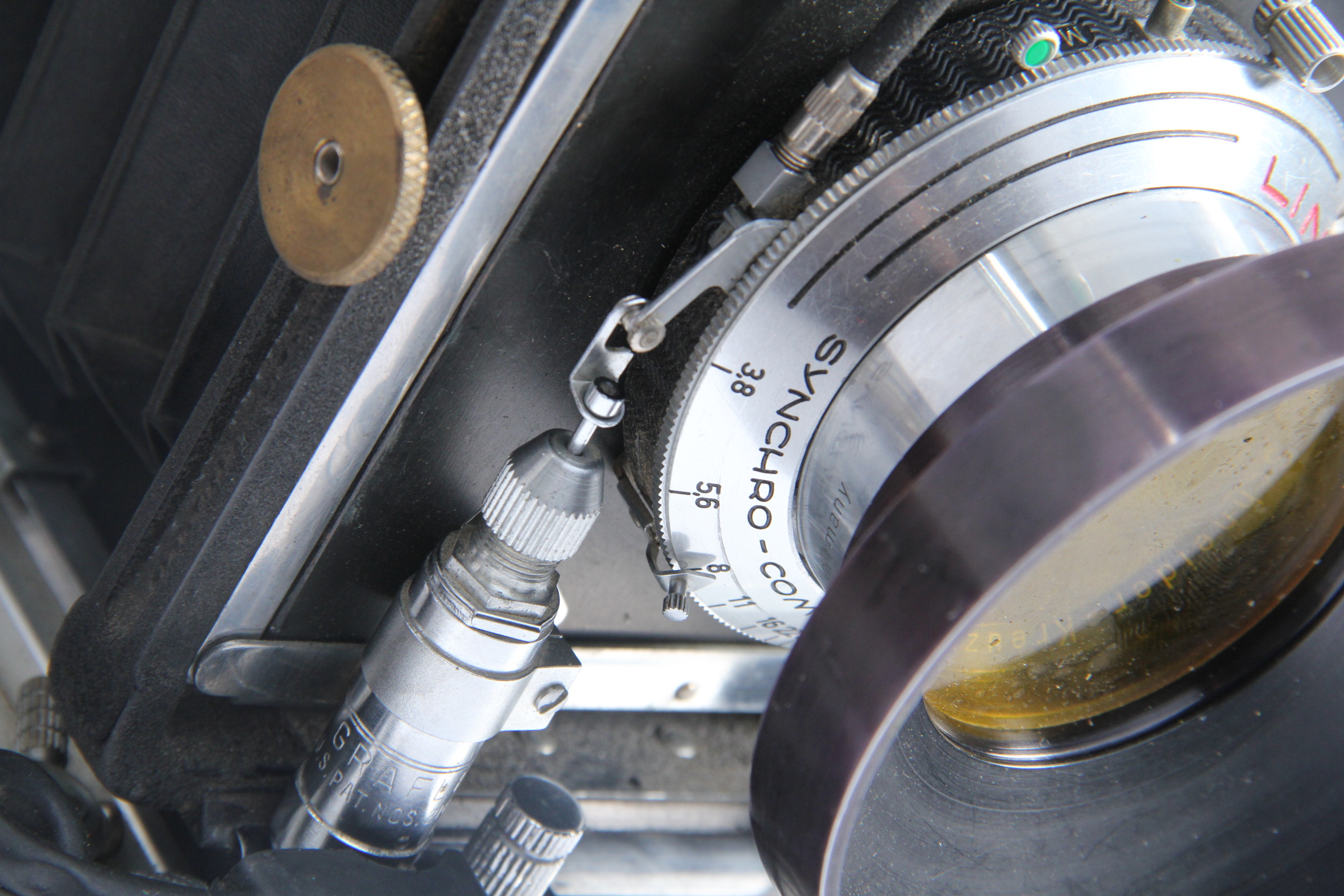 Circa 1940s Burke James Press Camera and Accessories