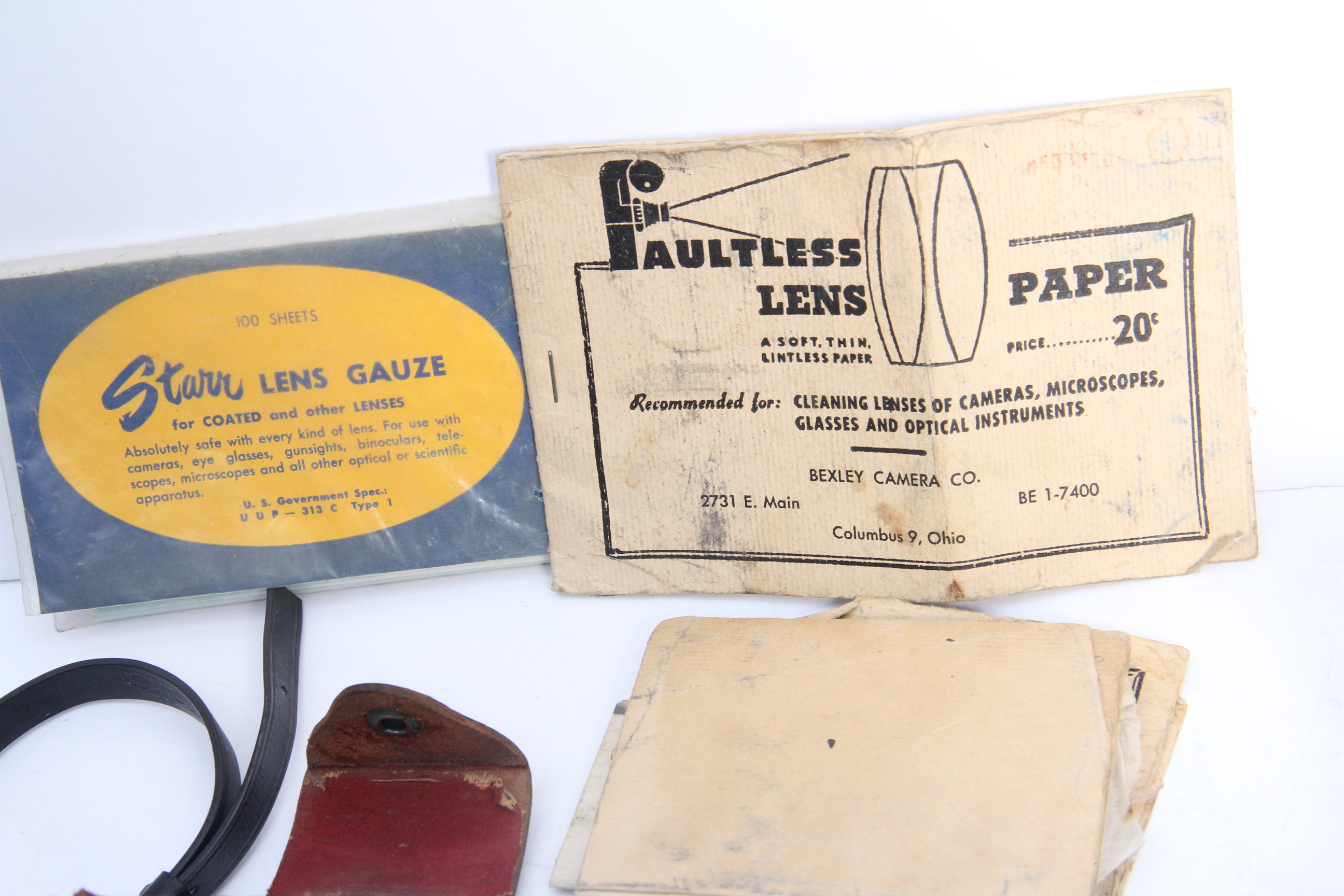 Circa 1940s Burke James Press Camera and Accessories