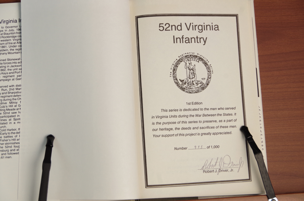 “52nd Virginia Infantry” Virginia Regimental Histories Series