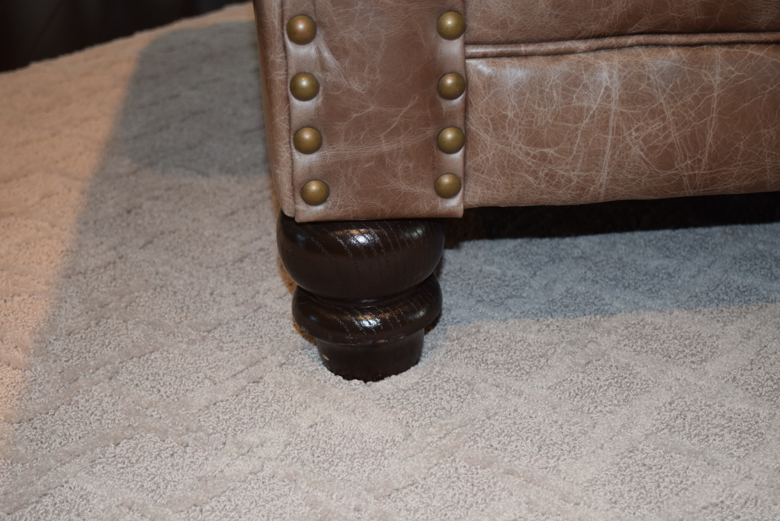 Bernhardt Distressed Leather Sofa