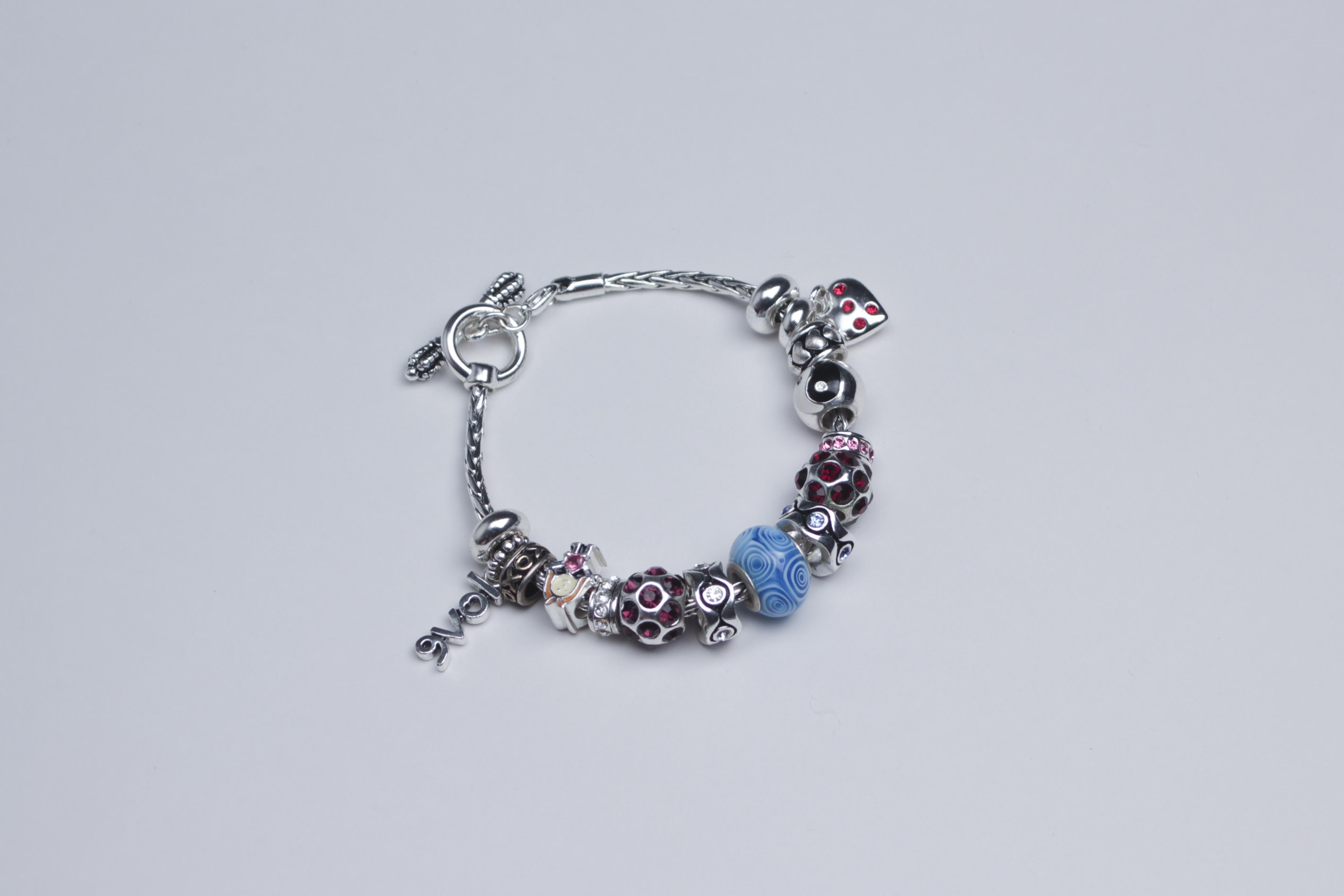 Pandora Style Charm Bracelet