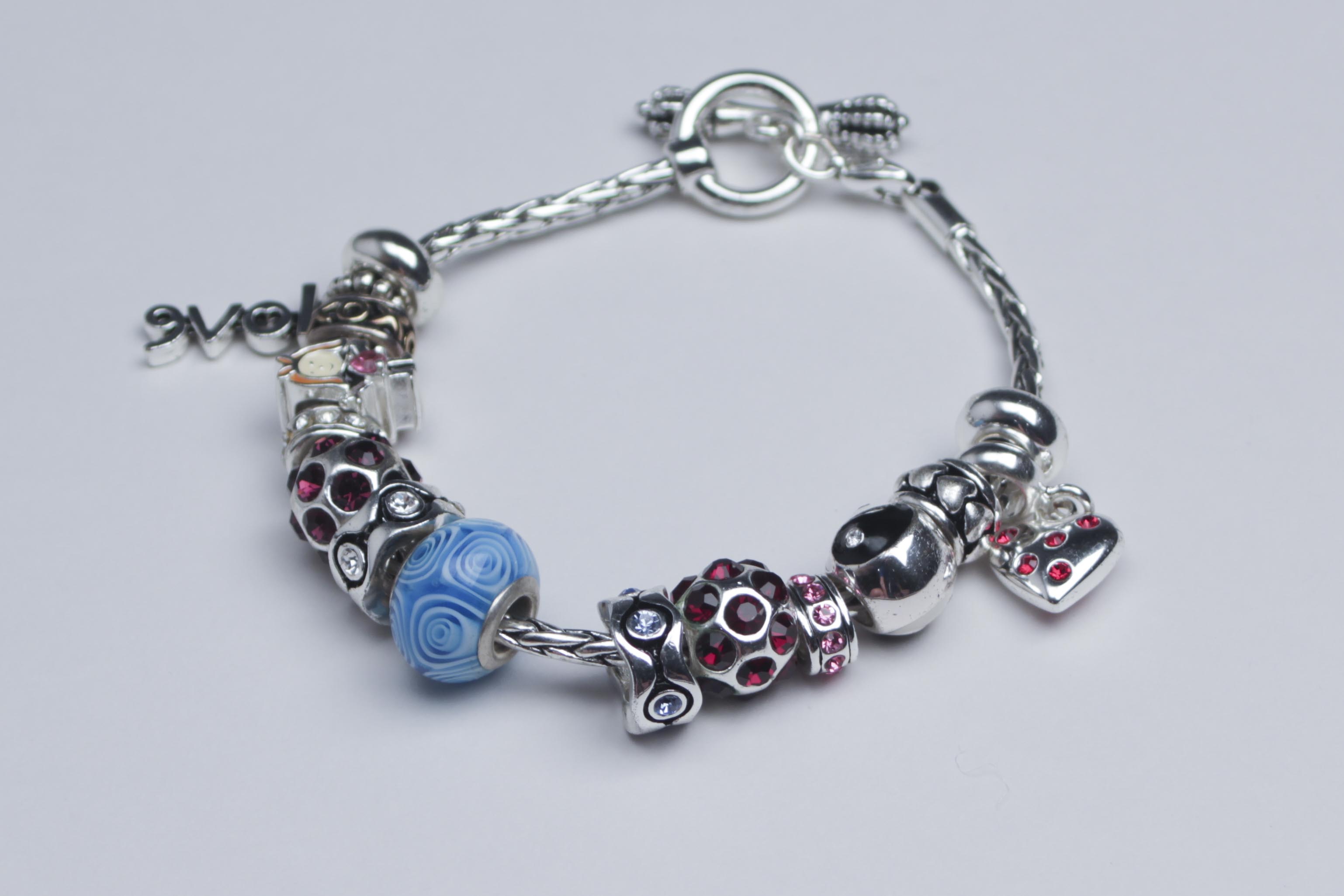 Pandora Style Charm Bracelet