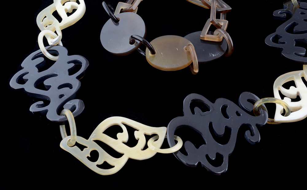 Buffalo Horn Necklace and Bracelet