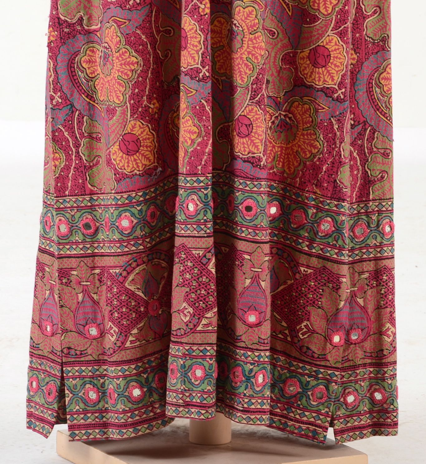 1970s Vintage Ramona Rull Pakistani 100% Cotton Kaftan Dress