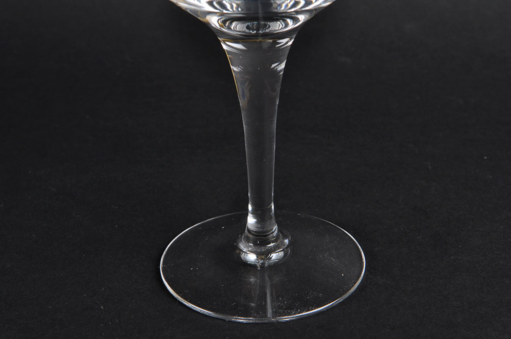 Set of Four Stemmed Wine Glasses