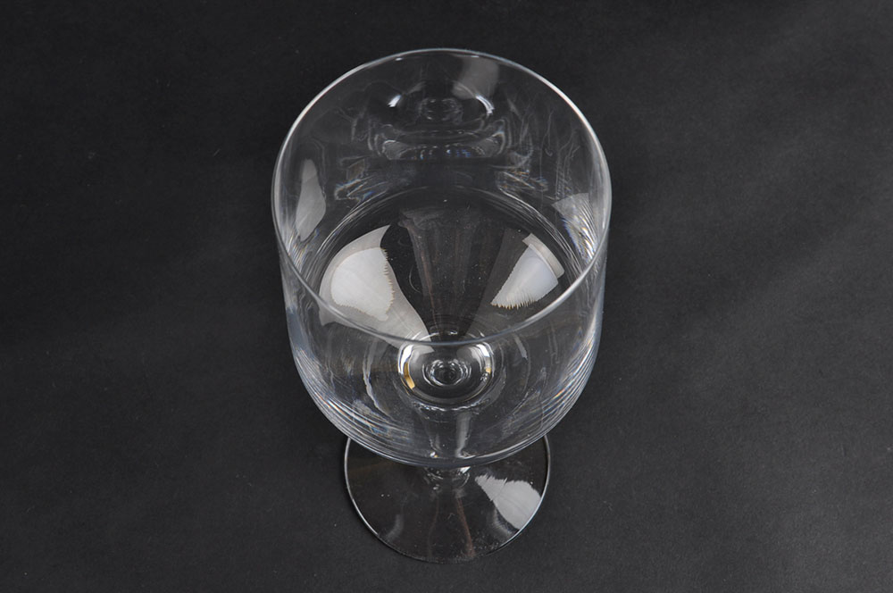 Set of Four Stemmed Wine Glasses