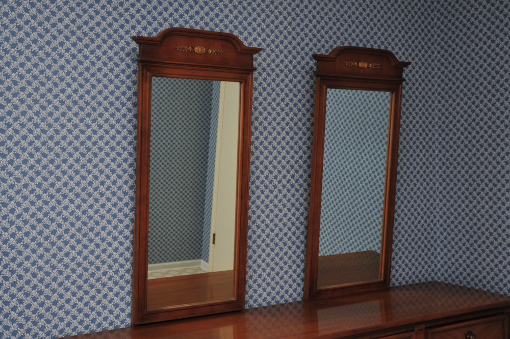 Large Vintage Dresser with Two Mirrors