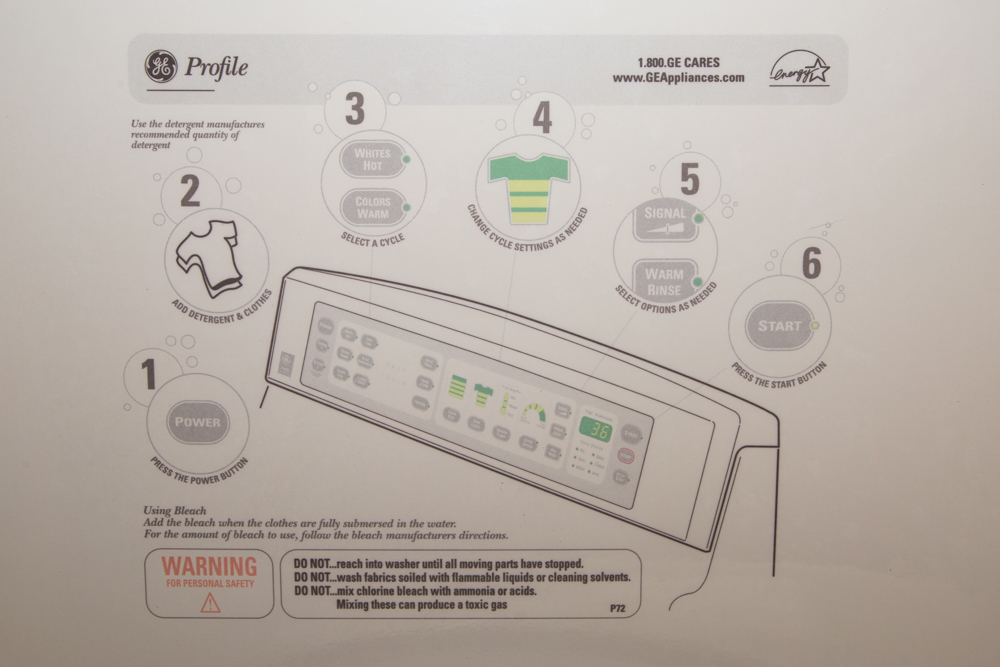 GE Profile Easy Touch Washer