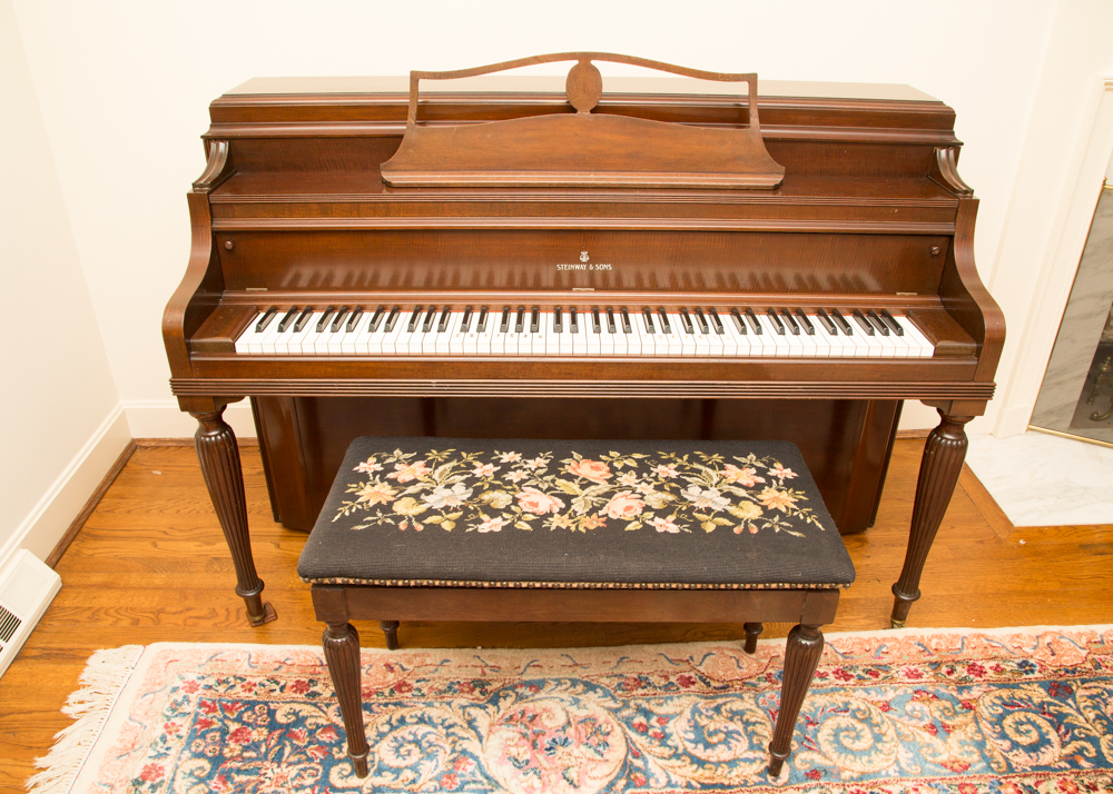 1942 Hepplewhite Steinway & Sons Console Piano
