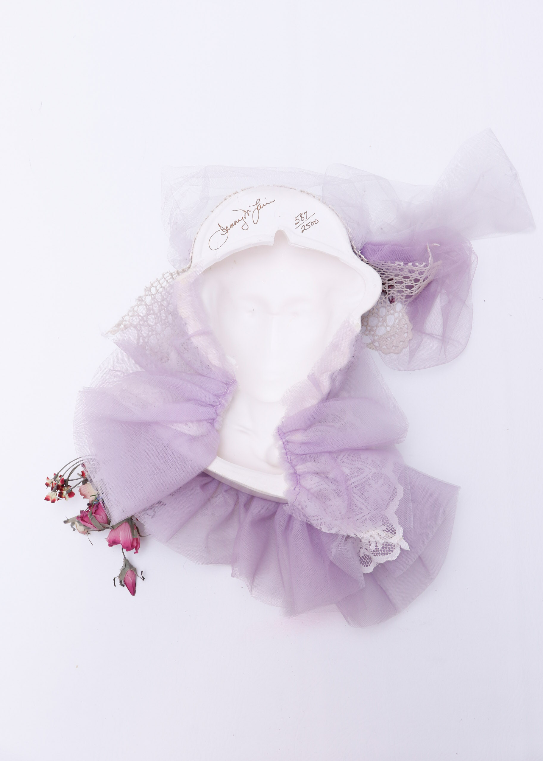 L/E Signed Jenny Mclain Clay Art Mask