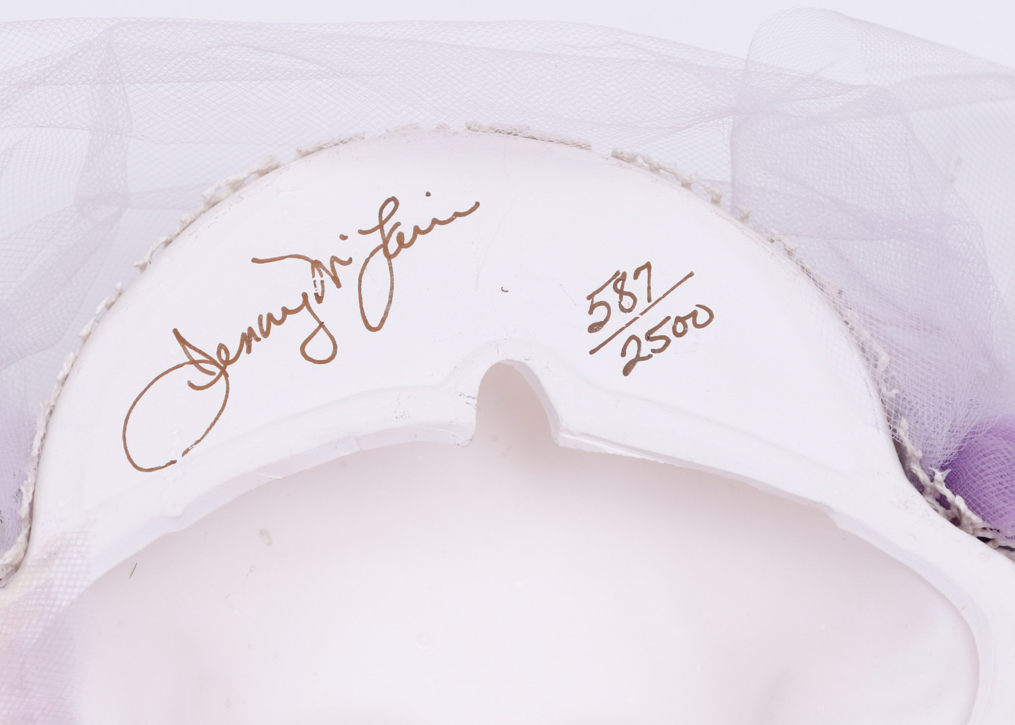 L/E Signed Jenny Mclain Clay Art Mask