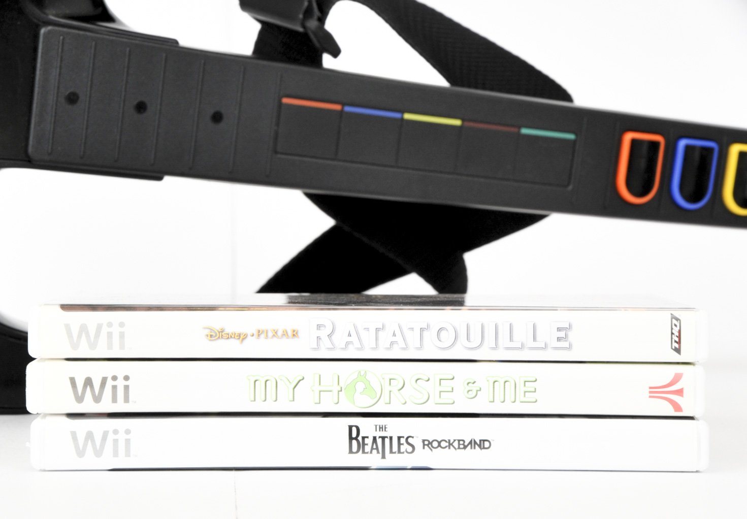 Guitar Hero Controller and Wii Games