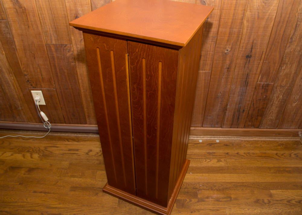 Wooden CD Shelf with CDs