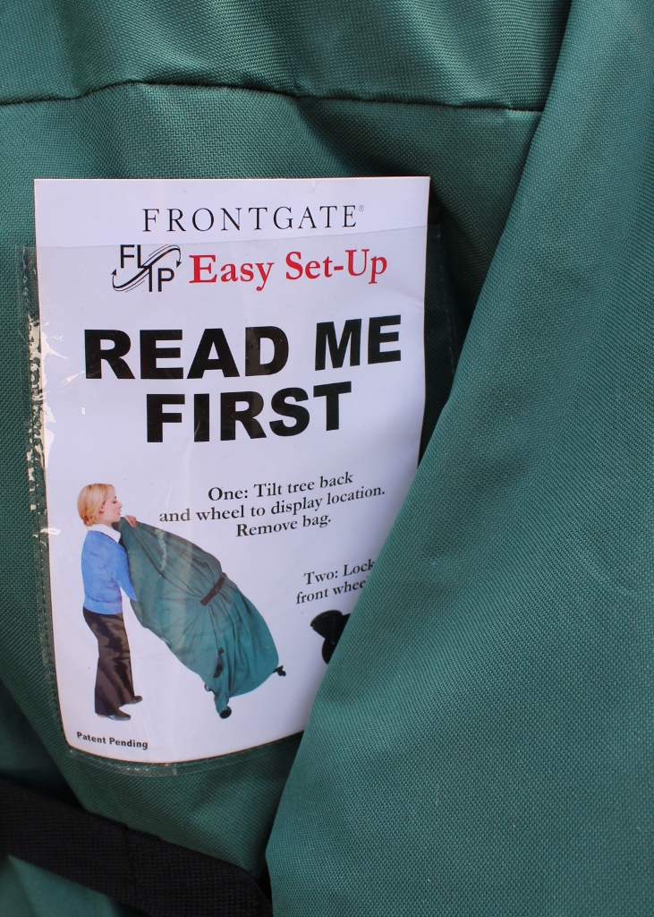 Frontgate Pre-Lit Easy Set-Up Flip Tree