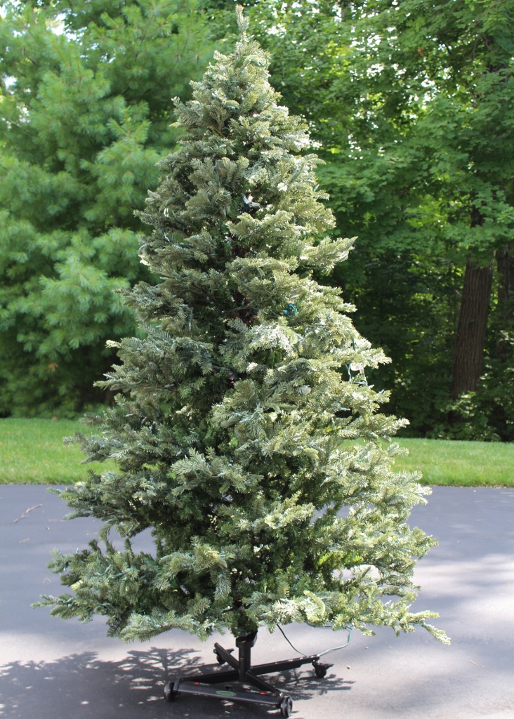 Frontgate Pre-Lit Easy Set-Up Flip Tree