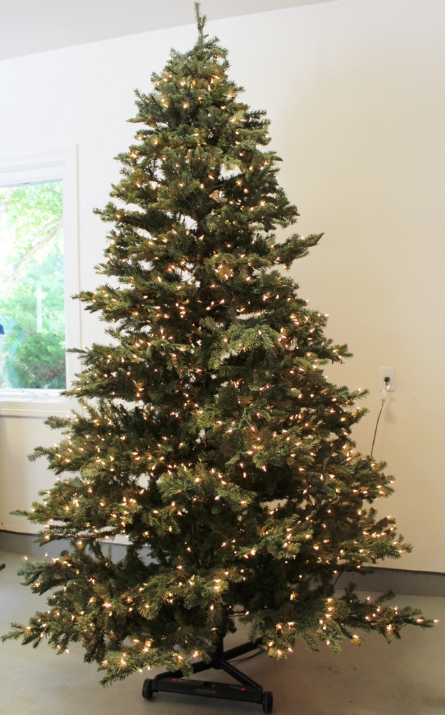 Frontgate Pre-Lit Easy Set-Up Flip Tree