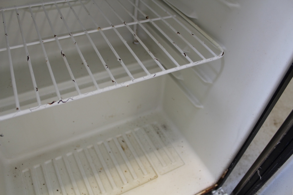 Sanyo Brushed Steel Mini Fridge