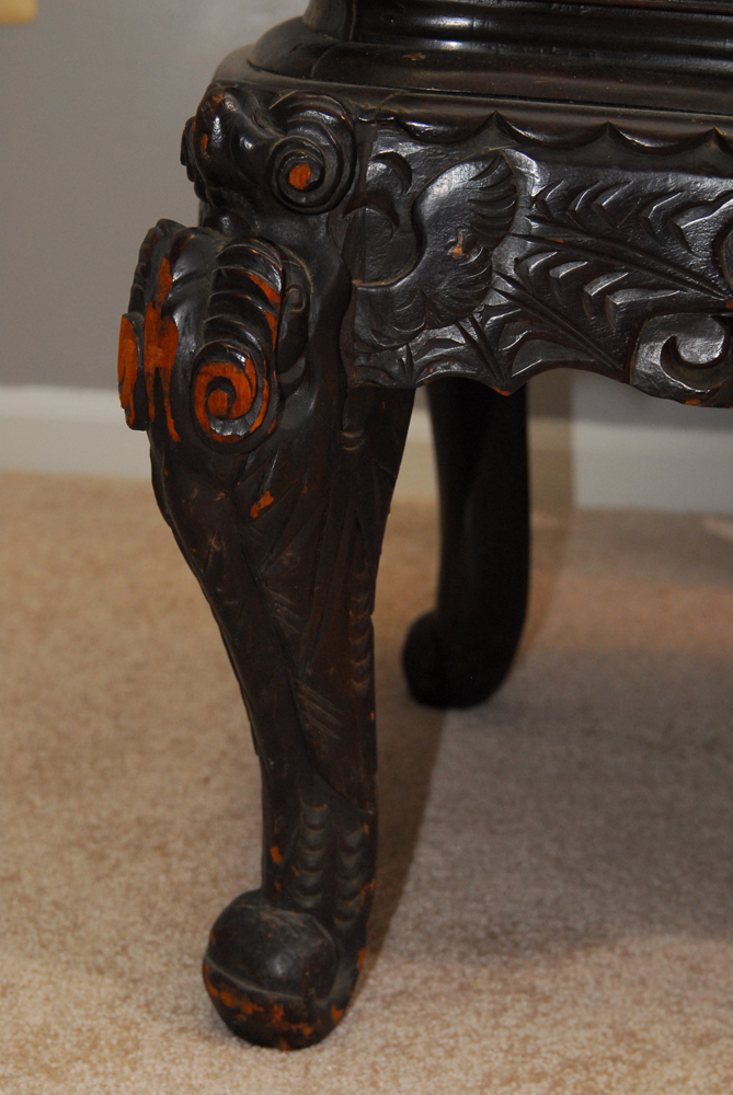 Antique Carved Dragon Chair