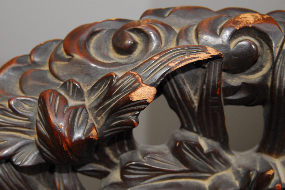 Antique Carved Dragon Chair
