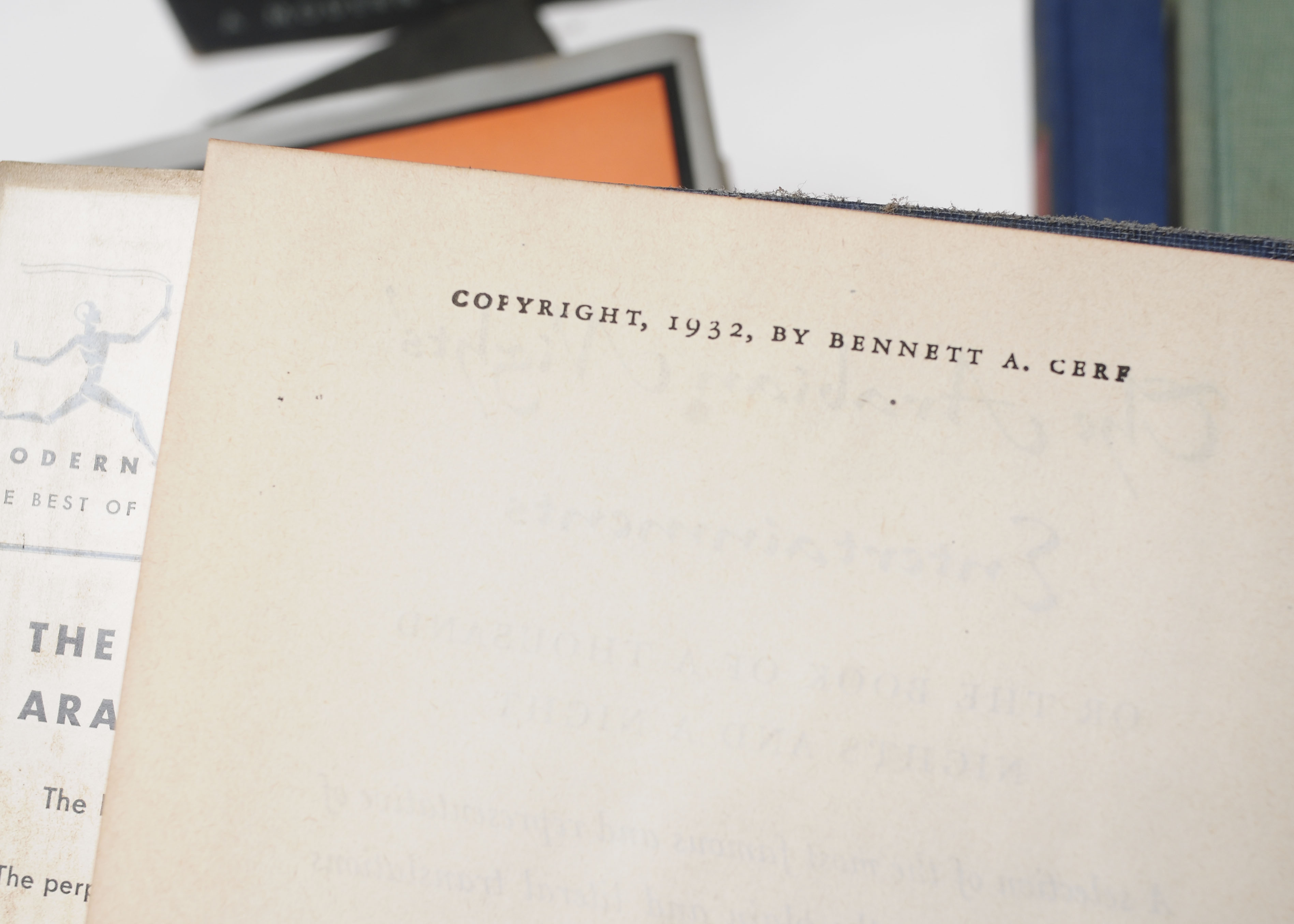 Vintage Group of Modern Library Books