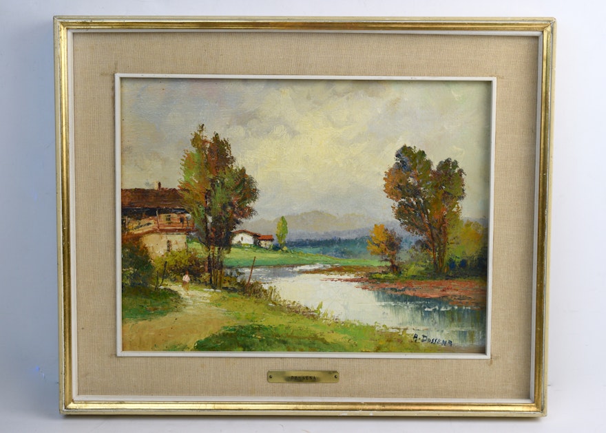 A. Dossena Oil Painting
