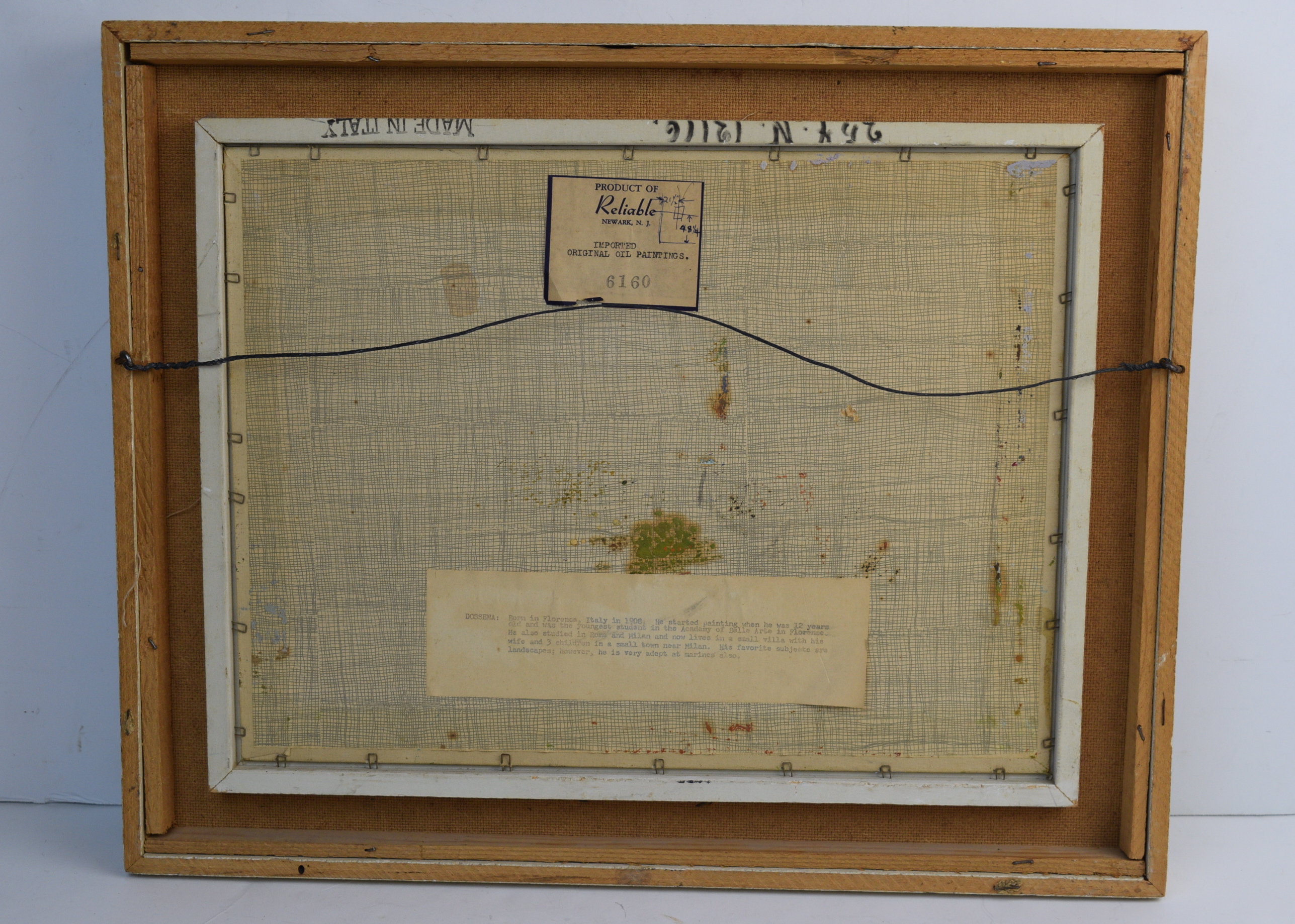 A. Dossena Oil Painting