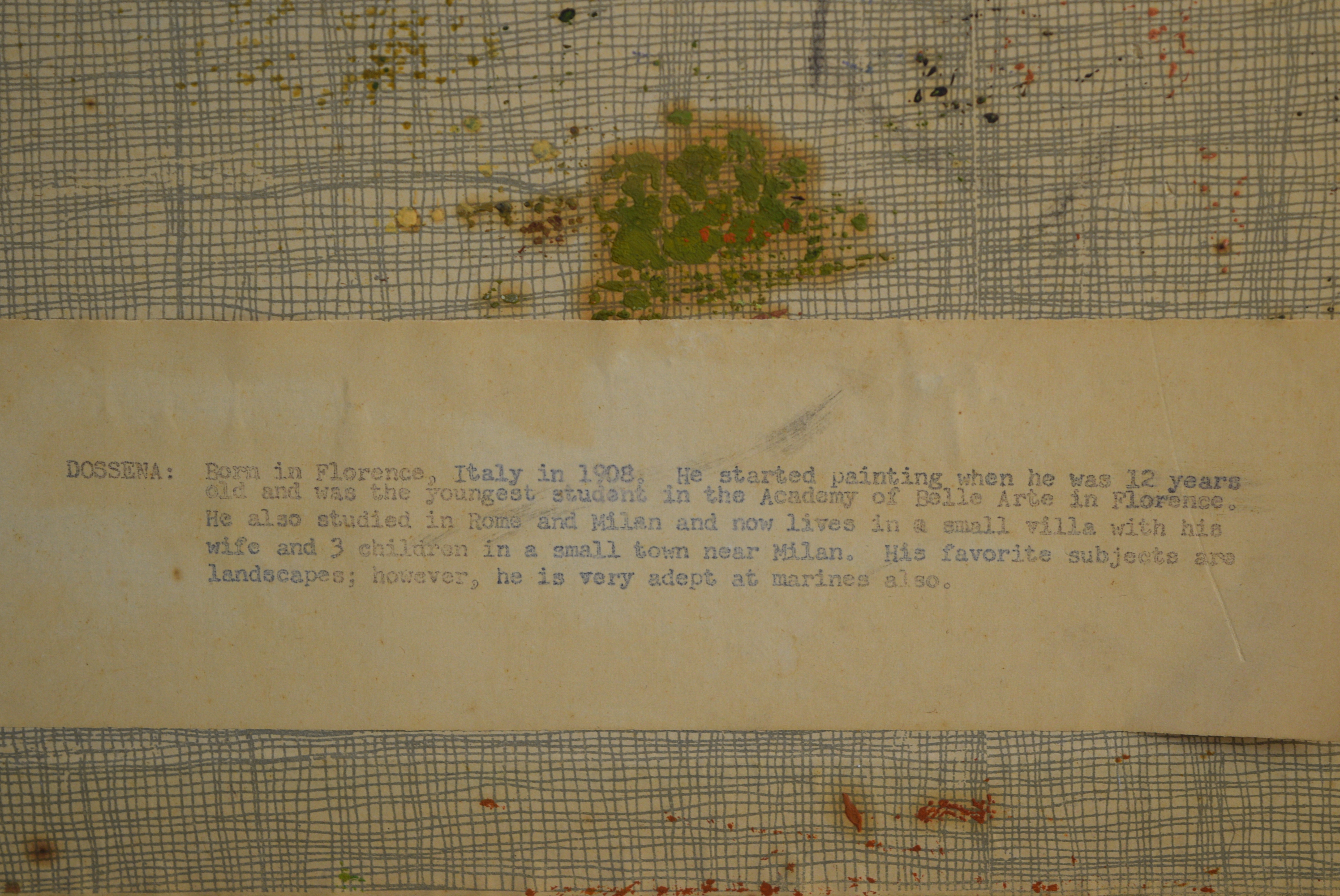 A. Dossena Oil Painting