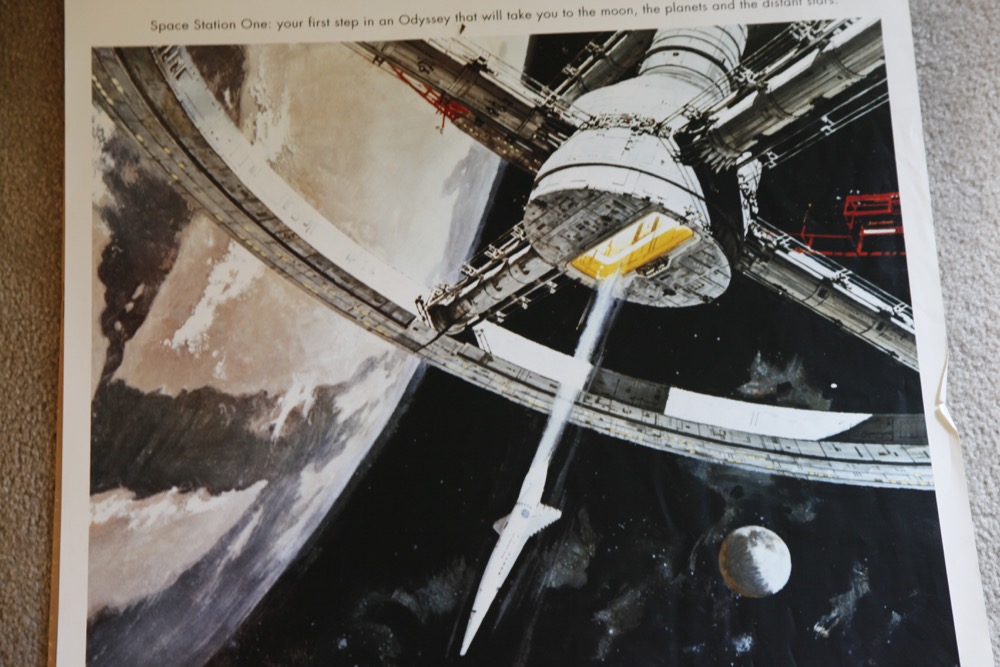 2001: A Space Odyssey Poster and Apollo XI Interior Poster