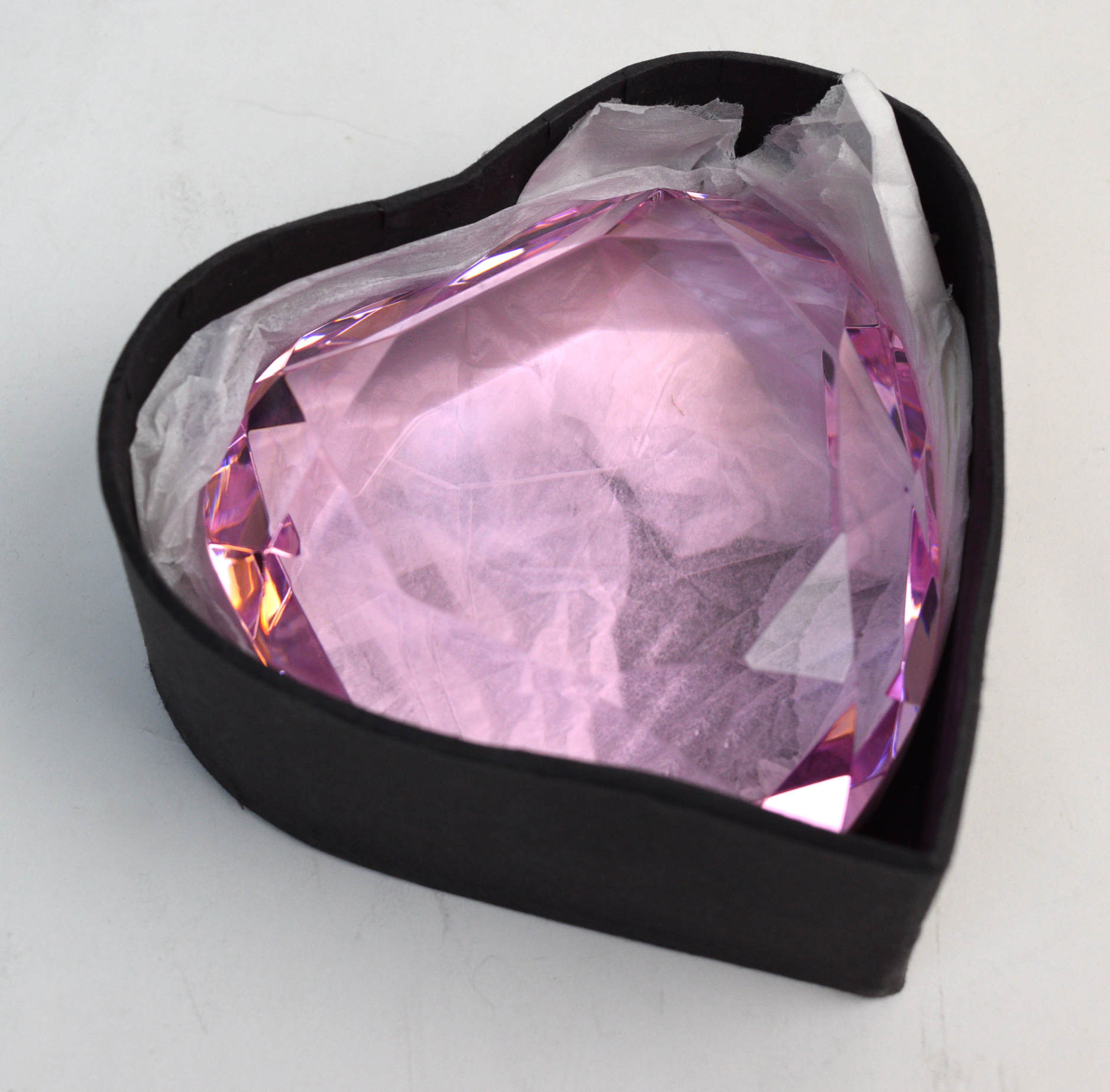 Rosenthal Crystal Heart Paperweight