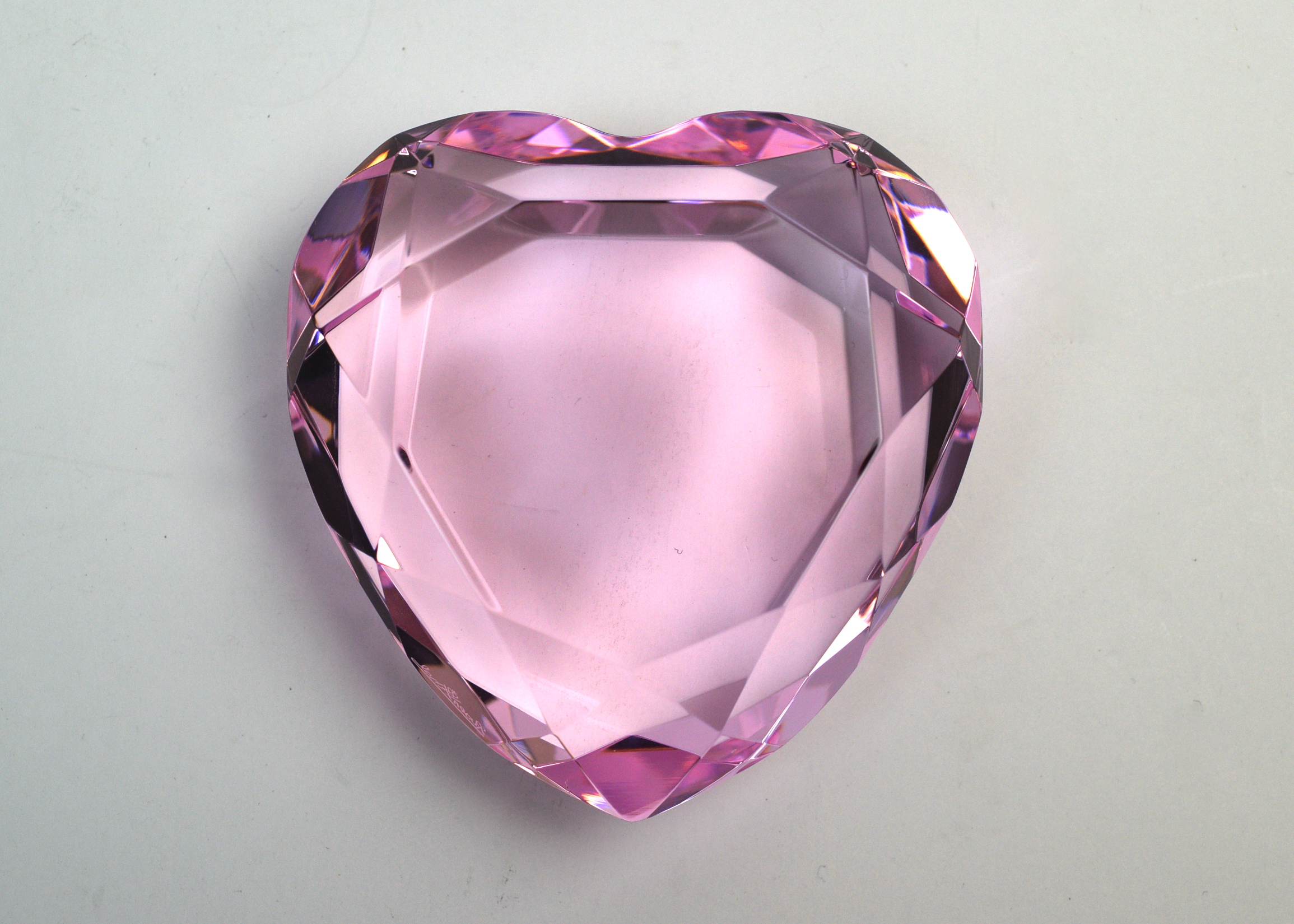 Rosenthal Crystal Heart Paperweight