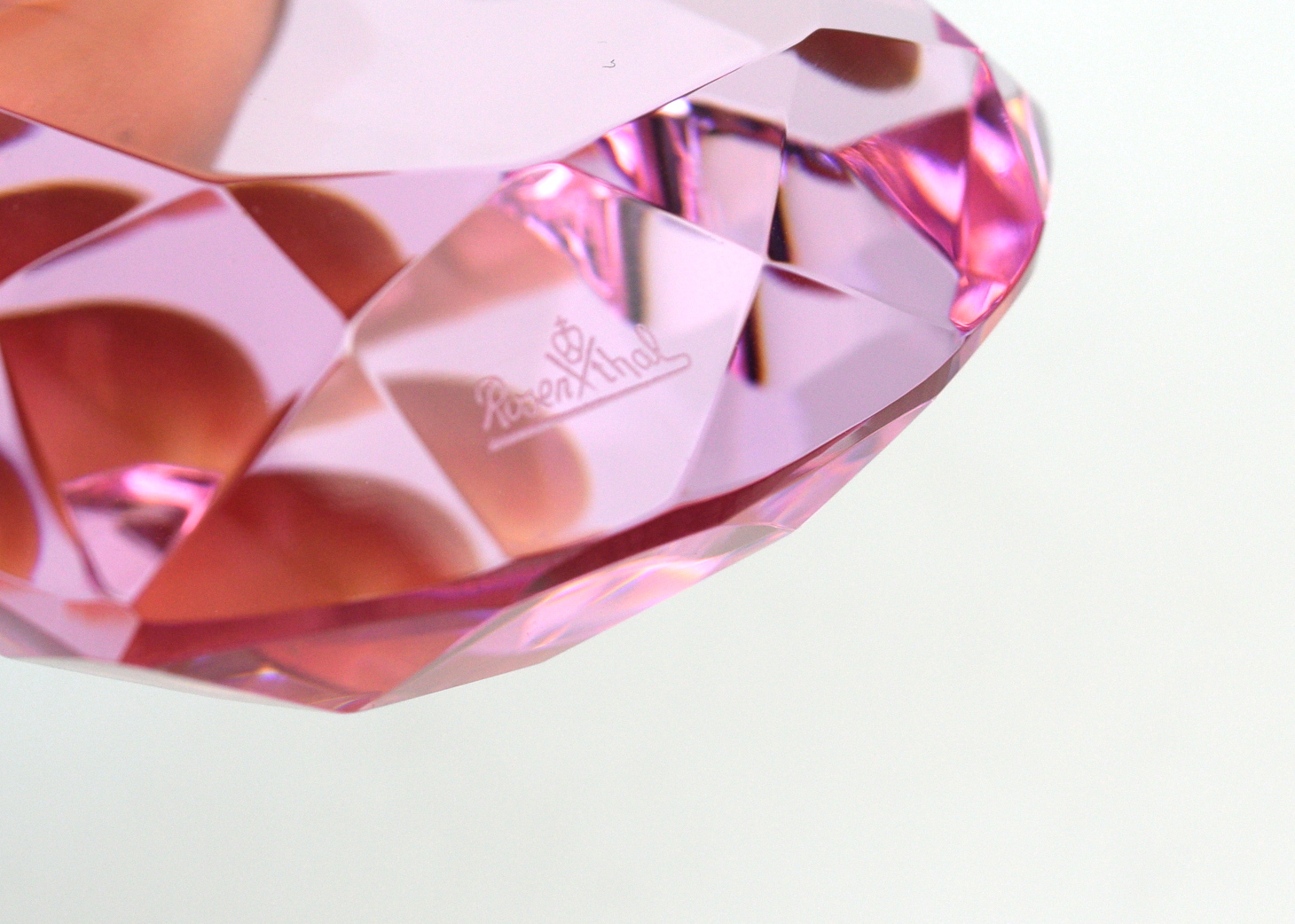 Rosenthal Crystal Heart Paperweight