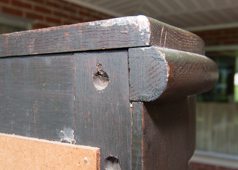 Vintage Oak Half Round China Cabinet