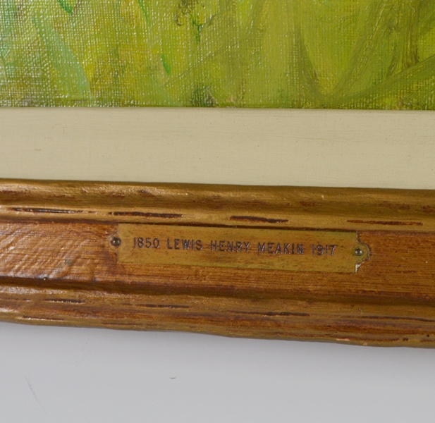 Lewis H. Meakin Original Oil Painting of House Among the Trees