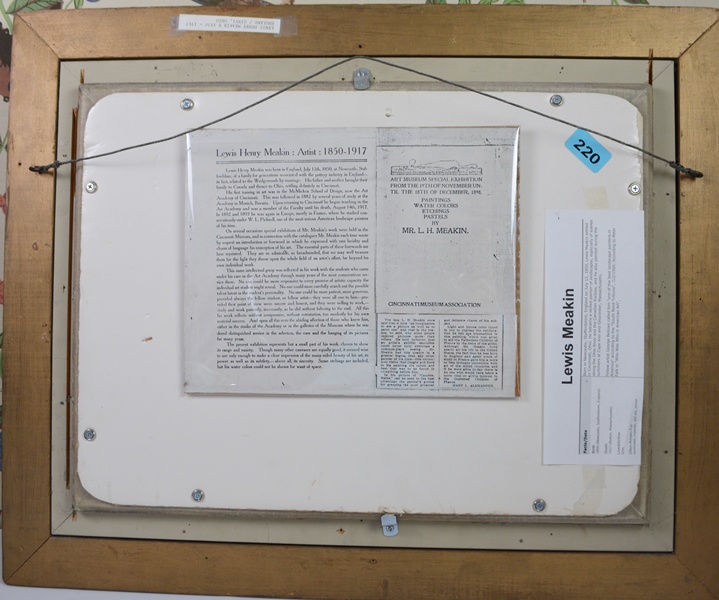 Lewis H. Meakin Original Oil Painting of House Among the Trees