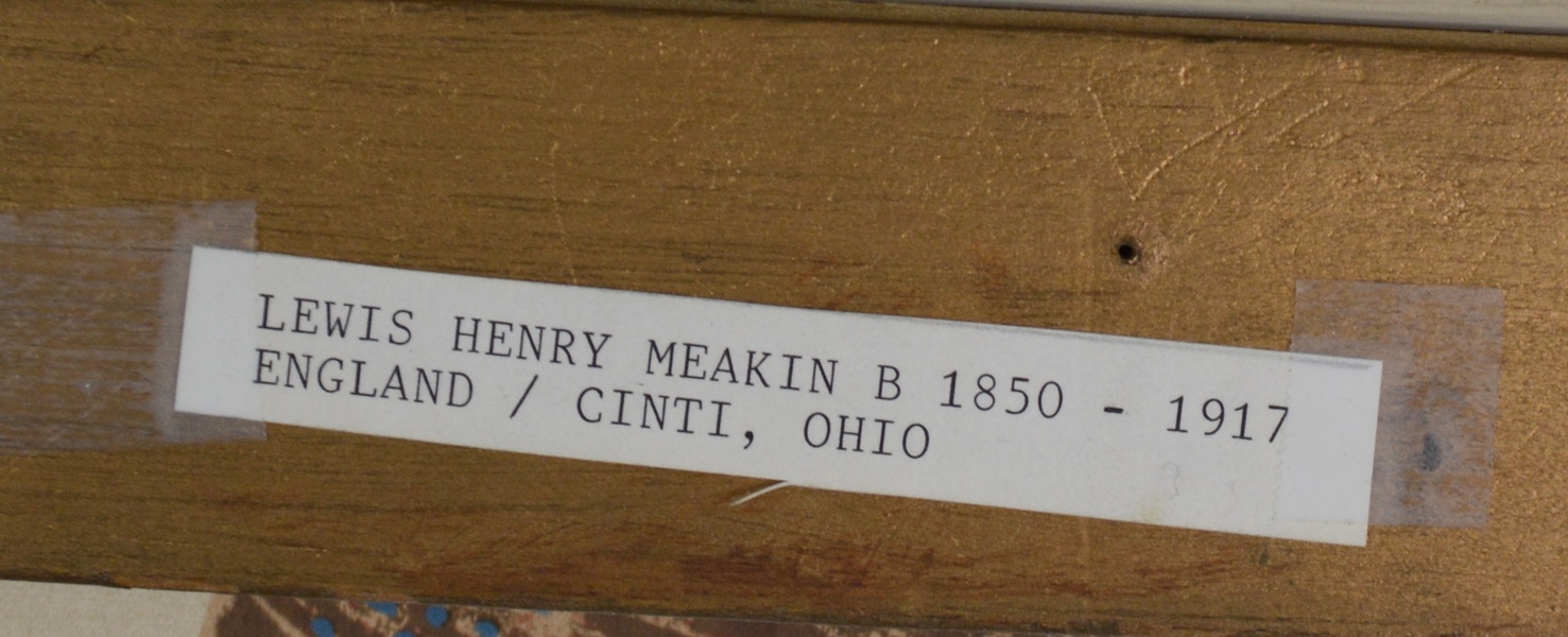 Lewis H. Meakin Original Oil Painting of House Among the Trees