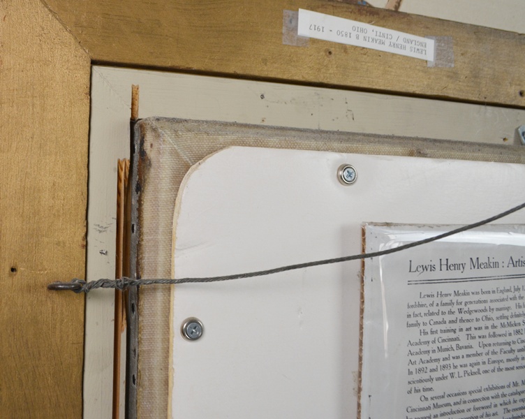 Lewis H. Meakin Original Oil Painting of House Among the Trees