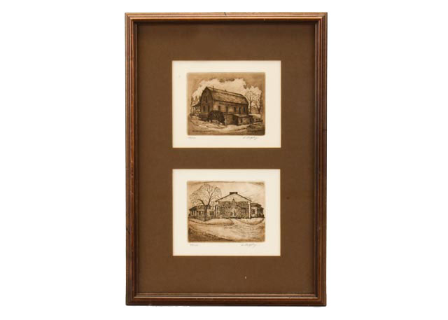 Two Signed Limited Edition Aquatint Etchings by Stephen Pugsley